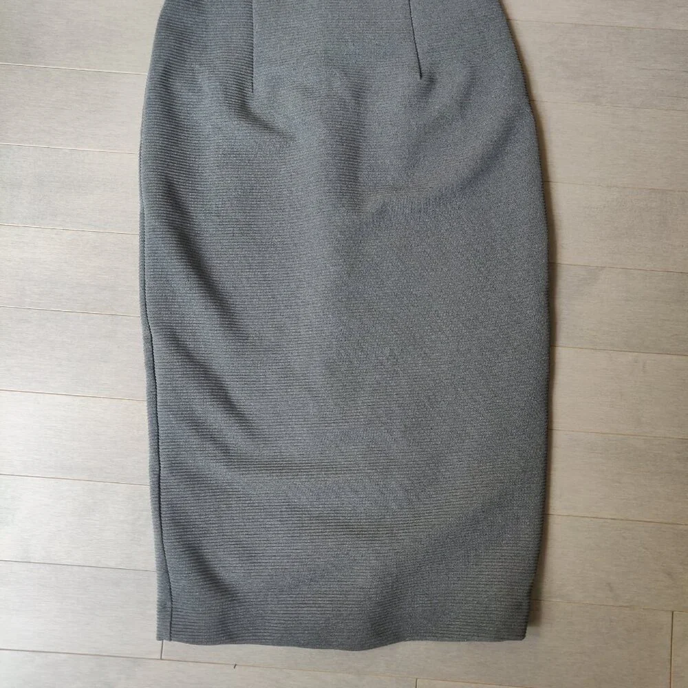 Mango Suit Sleeveless Tube Bodycon Ribbed Midi Dress Size Extra-Small - Picture 7 of 13